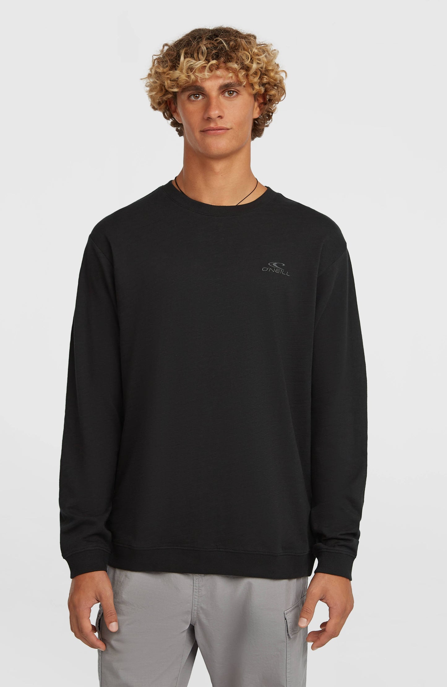 O'Neill Slub Long-Sleeve T-Shirt Men Black Out