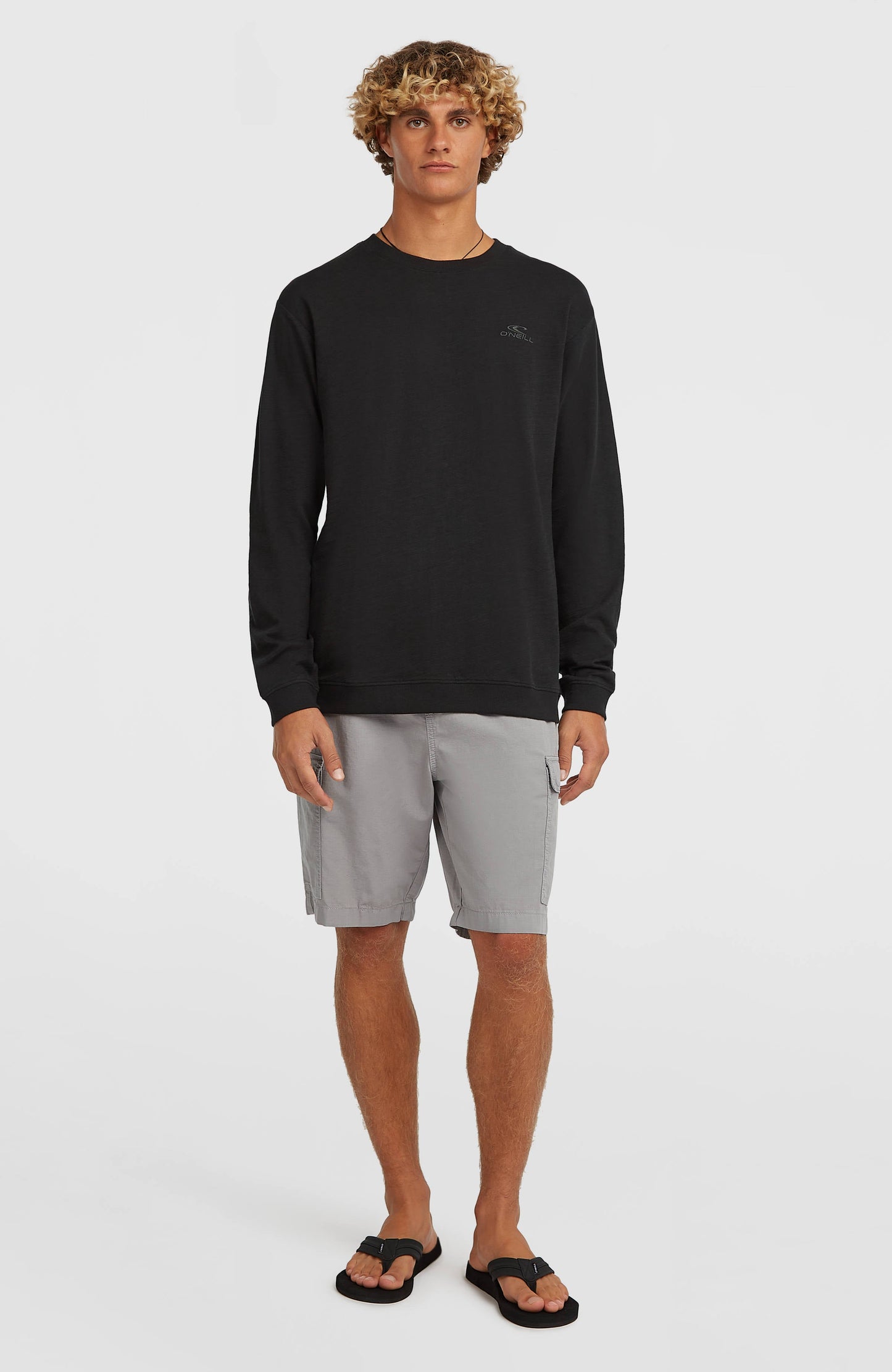 O'Neill Slub Long-Sleeve T-Shirt Men Black Out