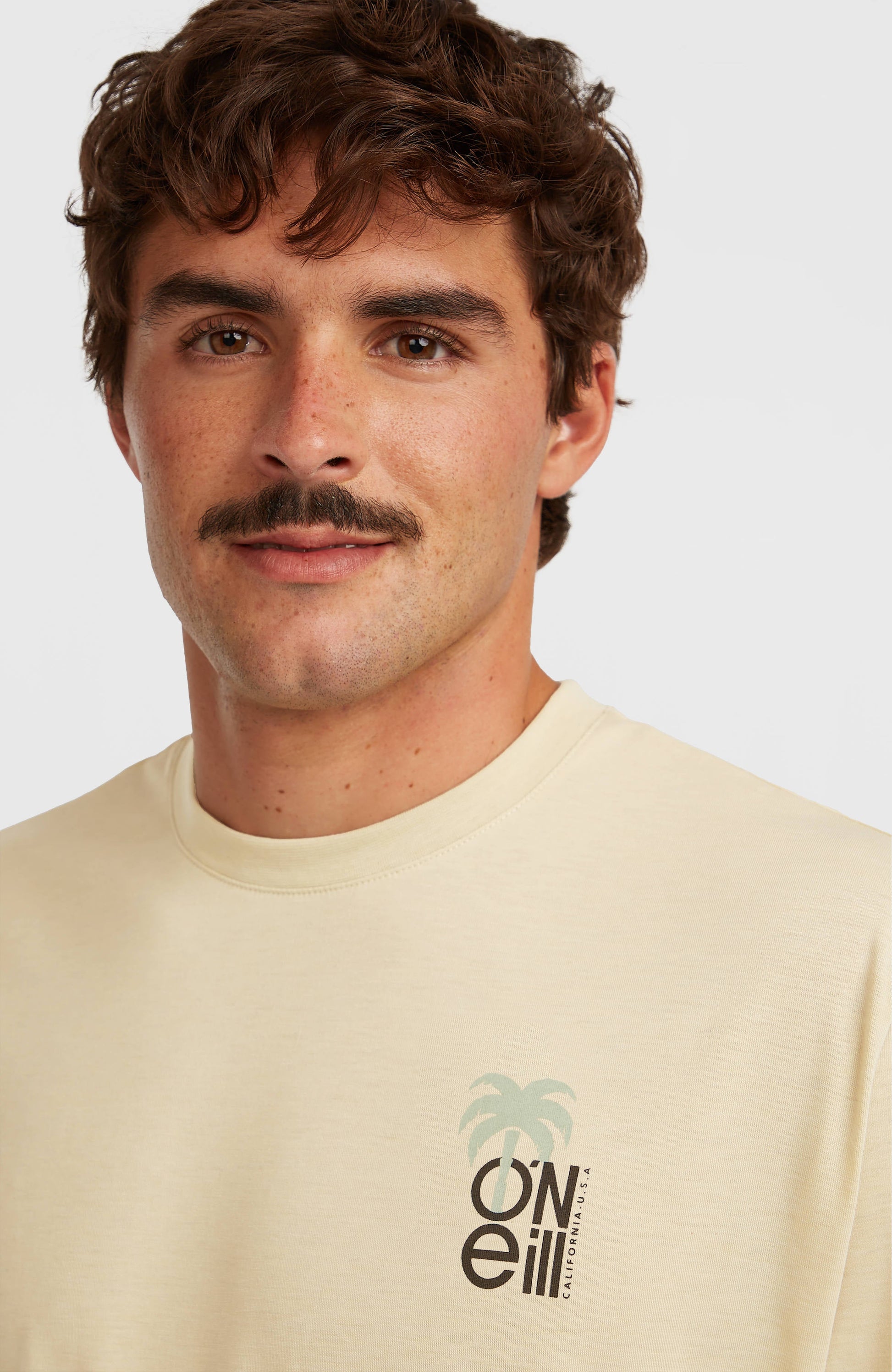 O'Neill Hybrid Polygiene Graphic T-Shirt Men Cocoa Sand