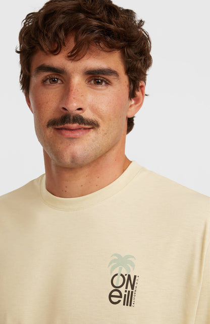 O'Neill Hybrid Polygiene Graphic T-Shirt Men Cocoa Sand
