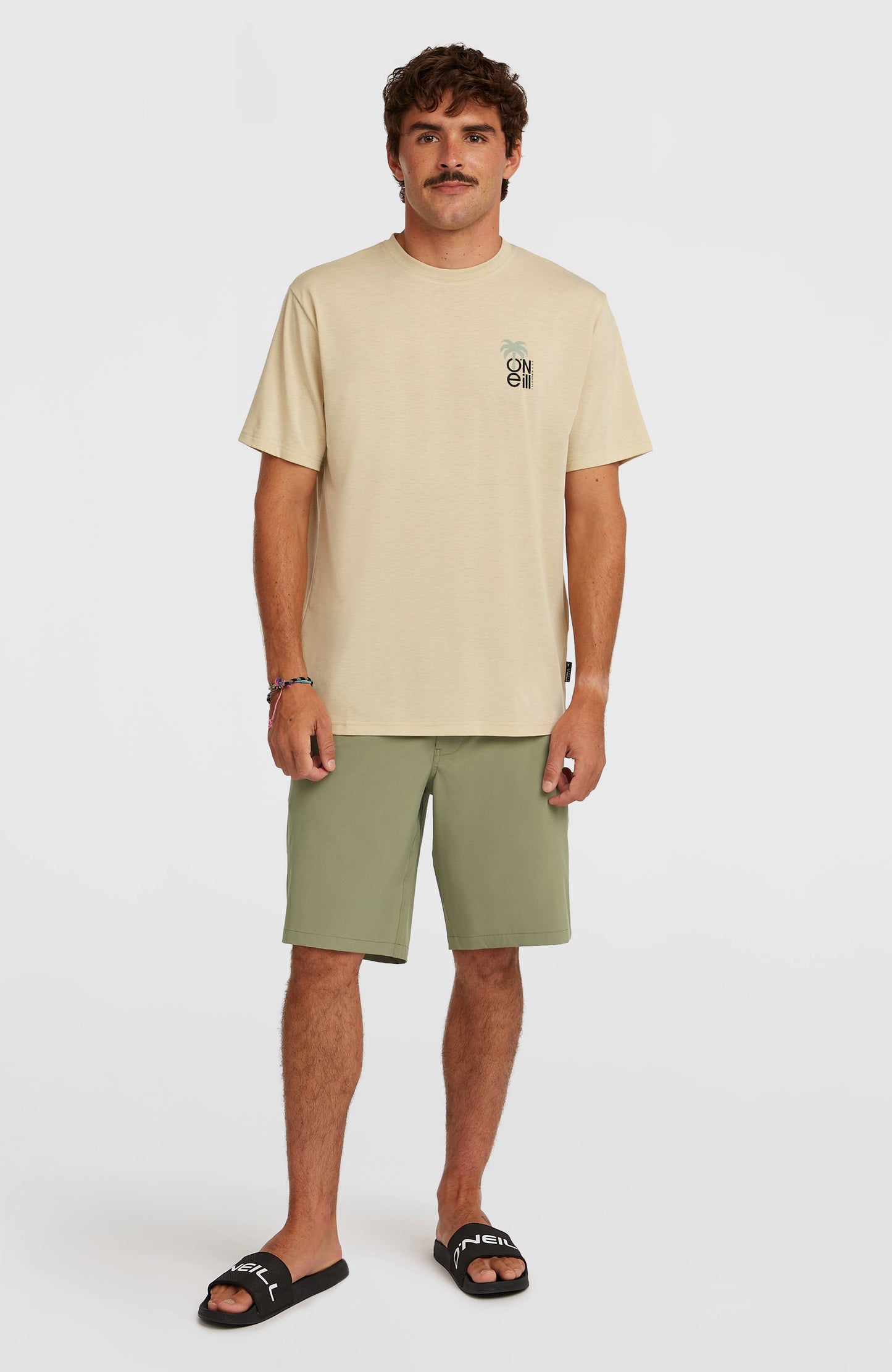 O'Neill Hybrid Polygiene Graphic T-Shirt Men Cocoa Sand