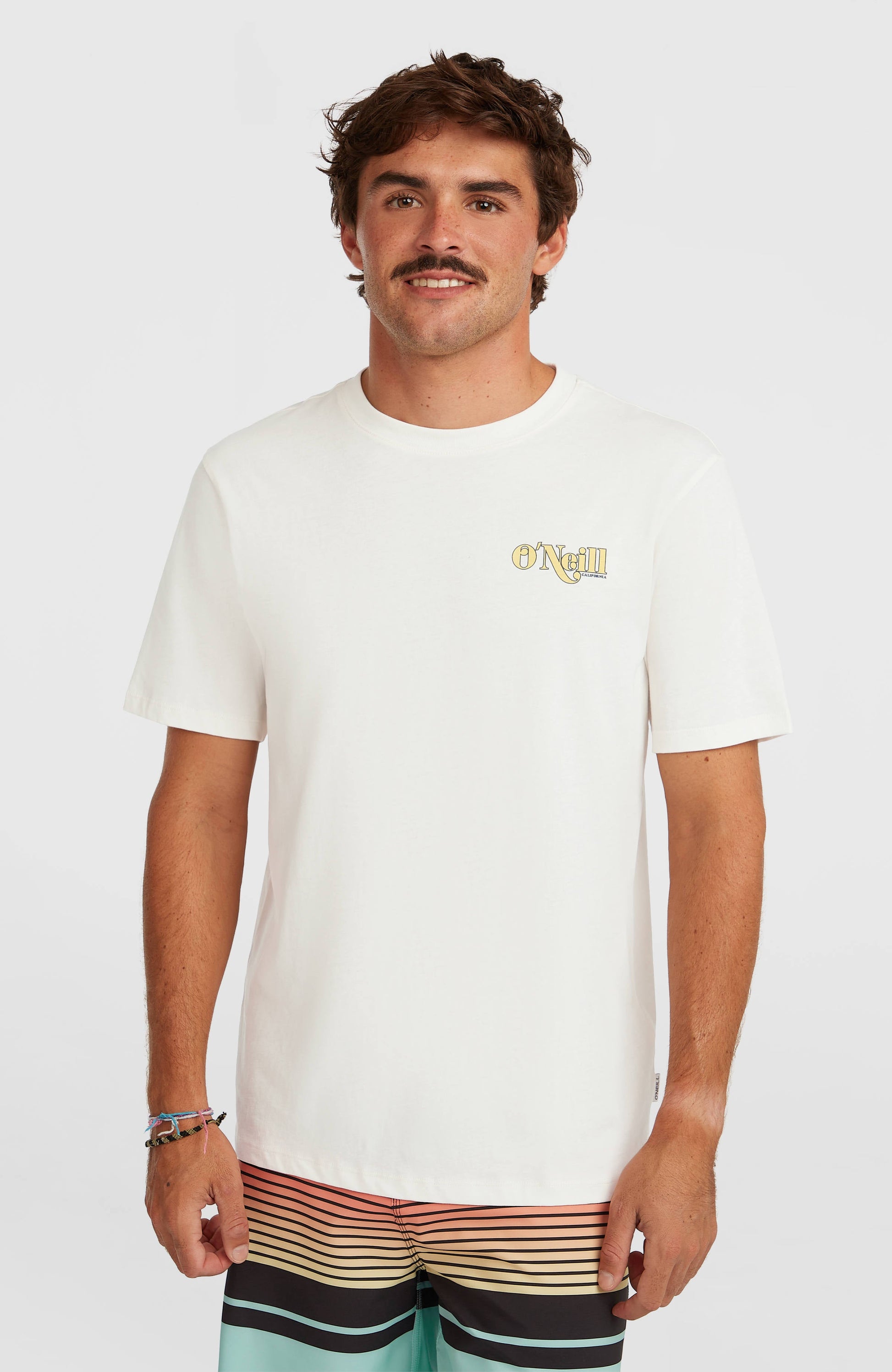 O’Neill Graphic Logo T-Shirt Men Snow White