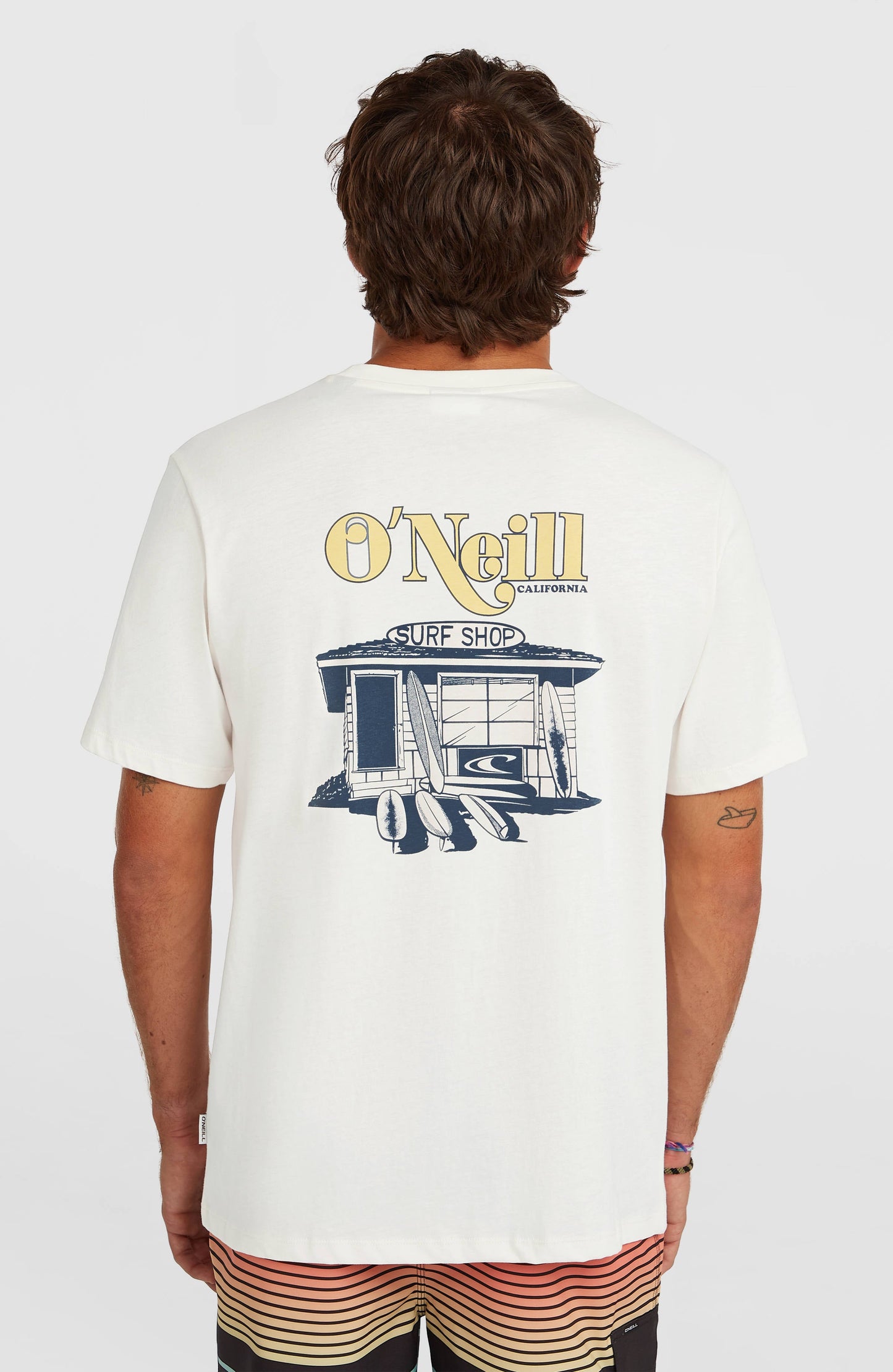 O’Neill Graphic Logo T-Shirt Men Snow White