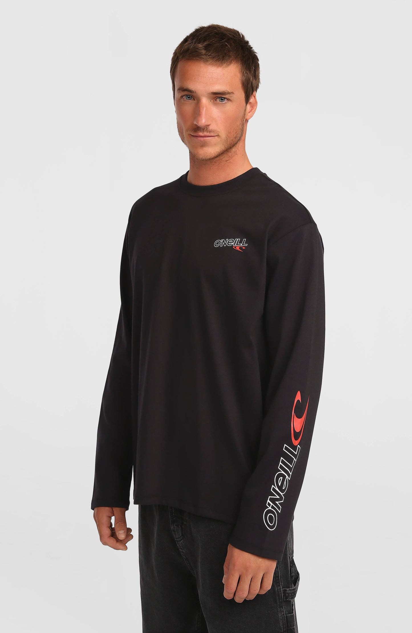 Essentials 90s Logo Long-Sleeve T-Shirt Men Black Out