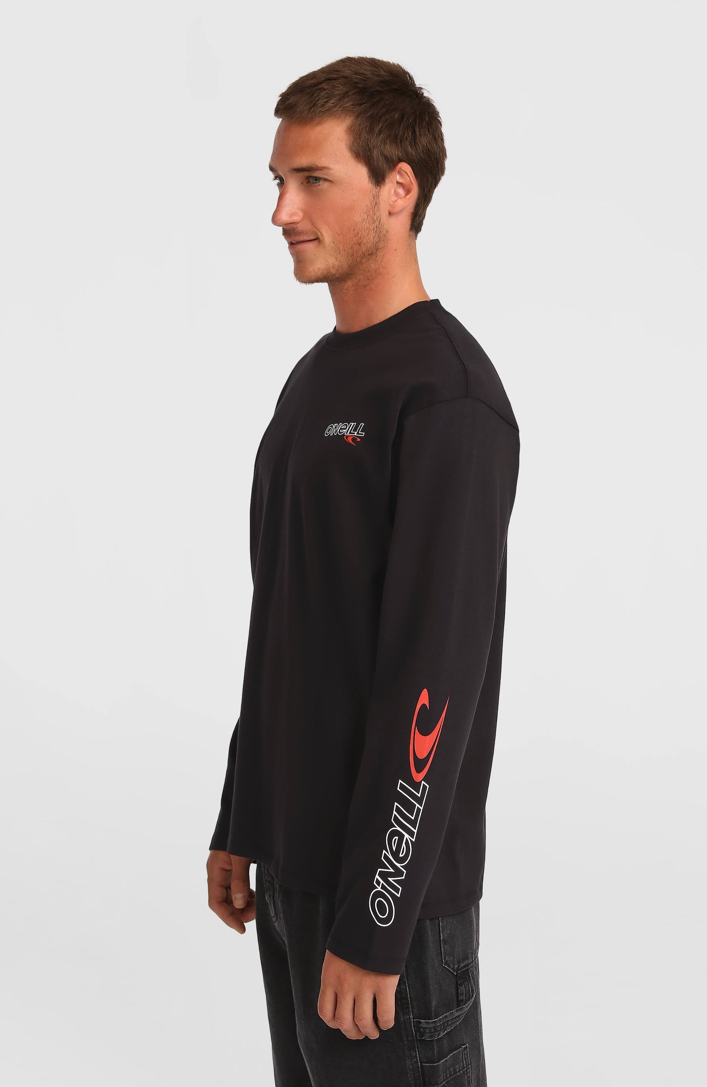 Essentials 90s Logo Long-Sleeve T-Shirt Men Black Out