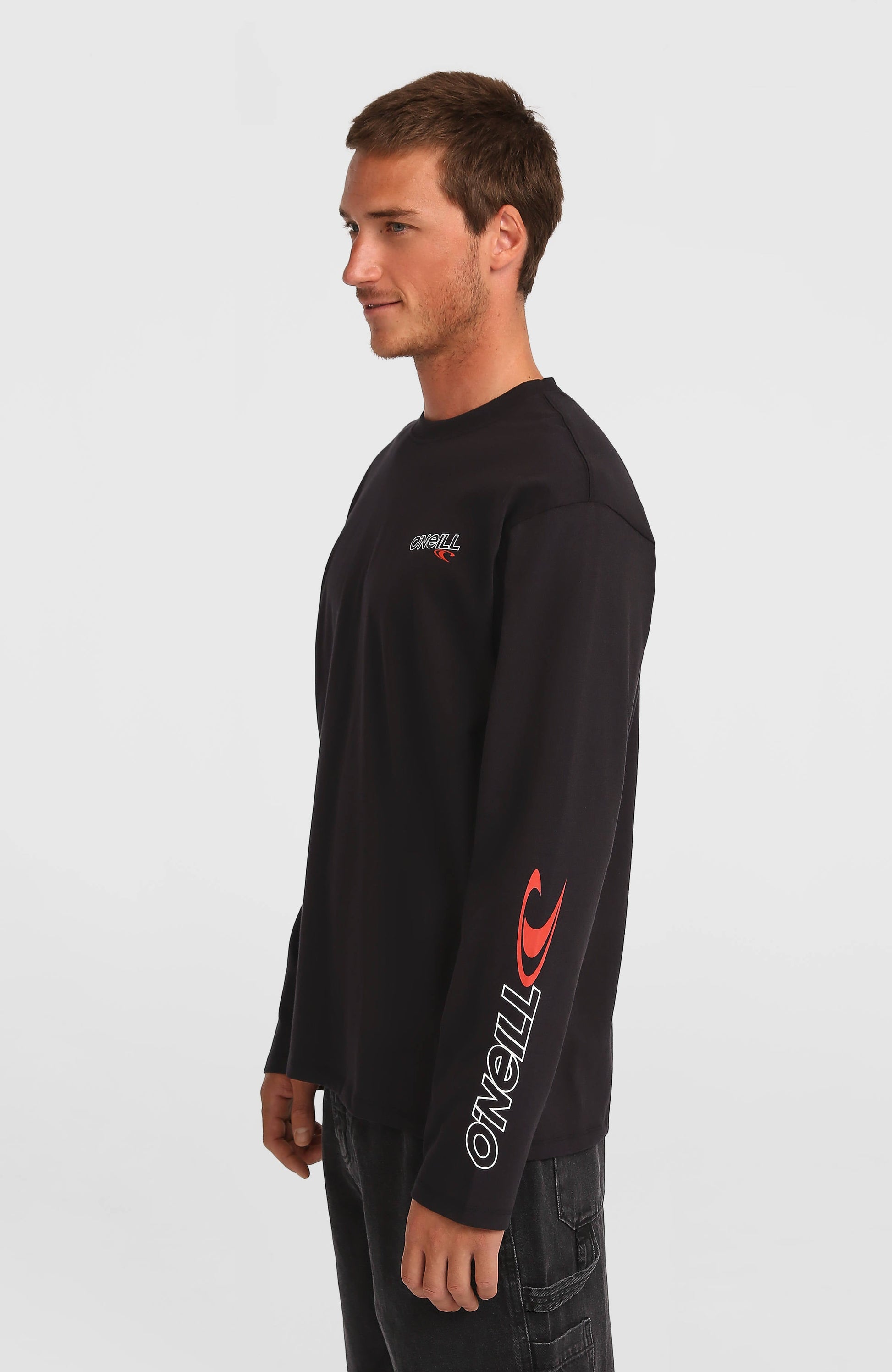 Essentials 90s Logo Long-Sleeve T-Shirt Men Black Out
