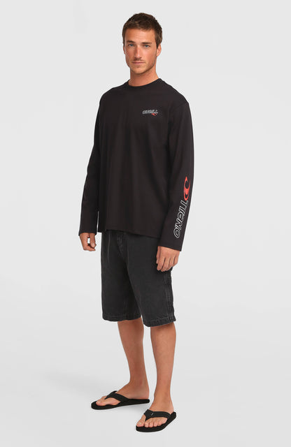 Essentials 90s Logo Long-Sleeve T-Shirt Men Black Out