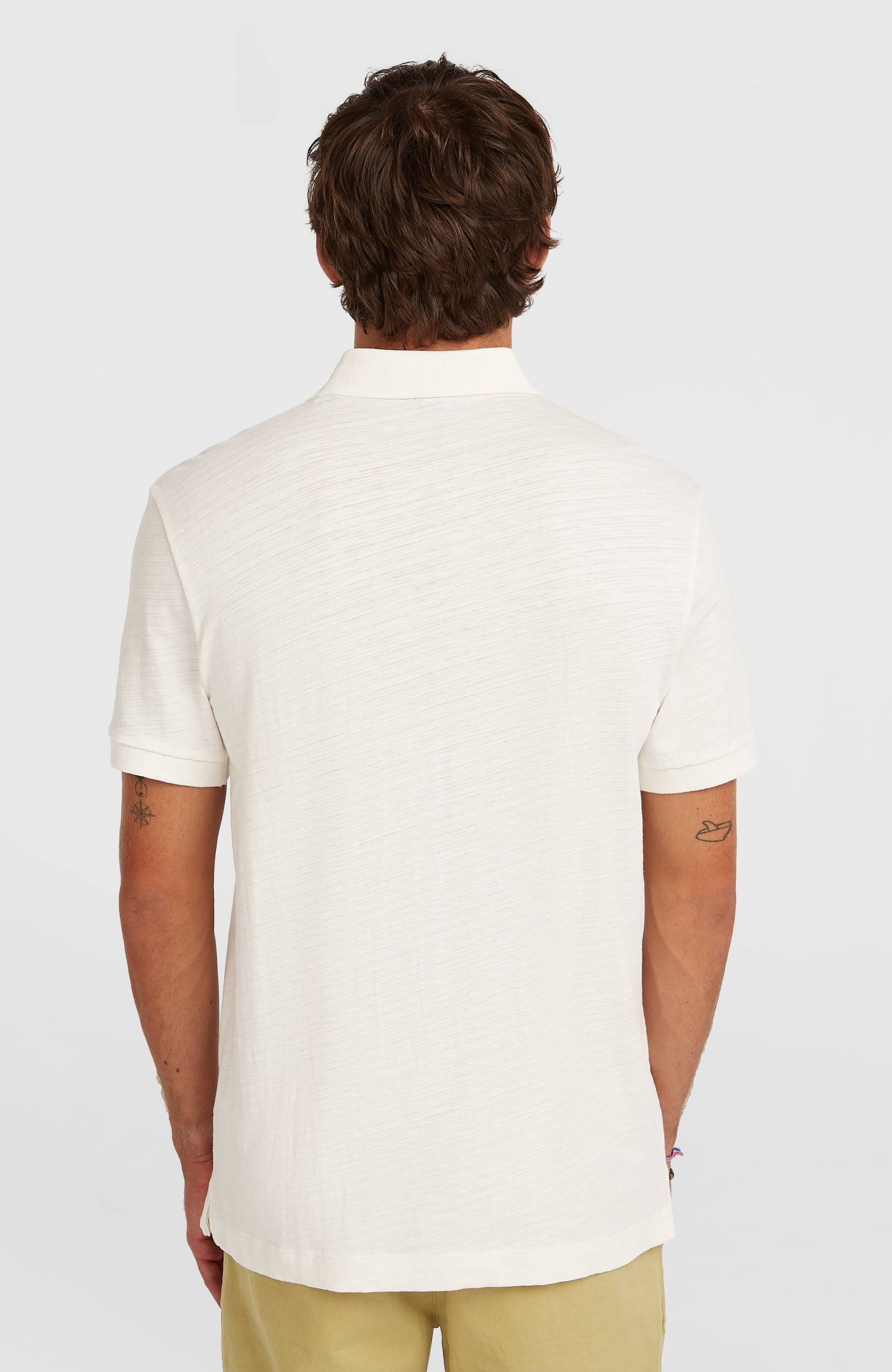 Slub Polo Men Snow White