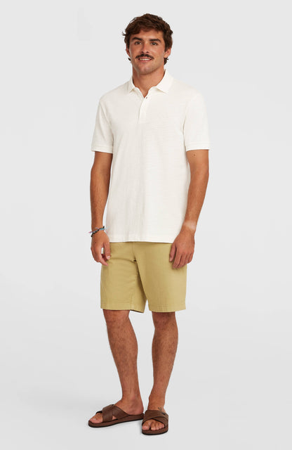 Slub Polo Men Snow White