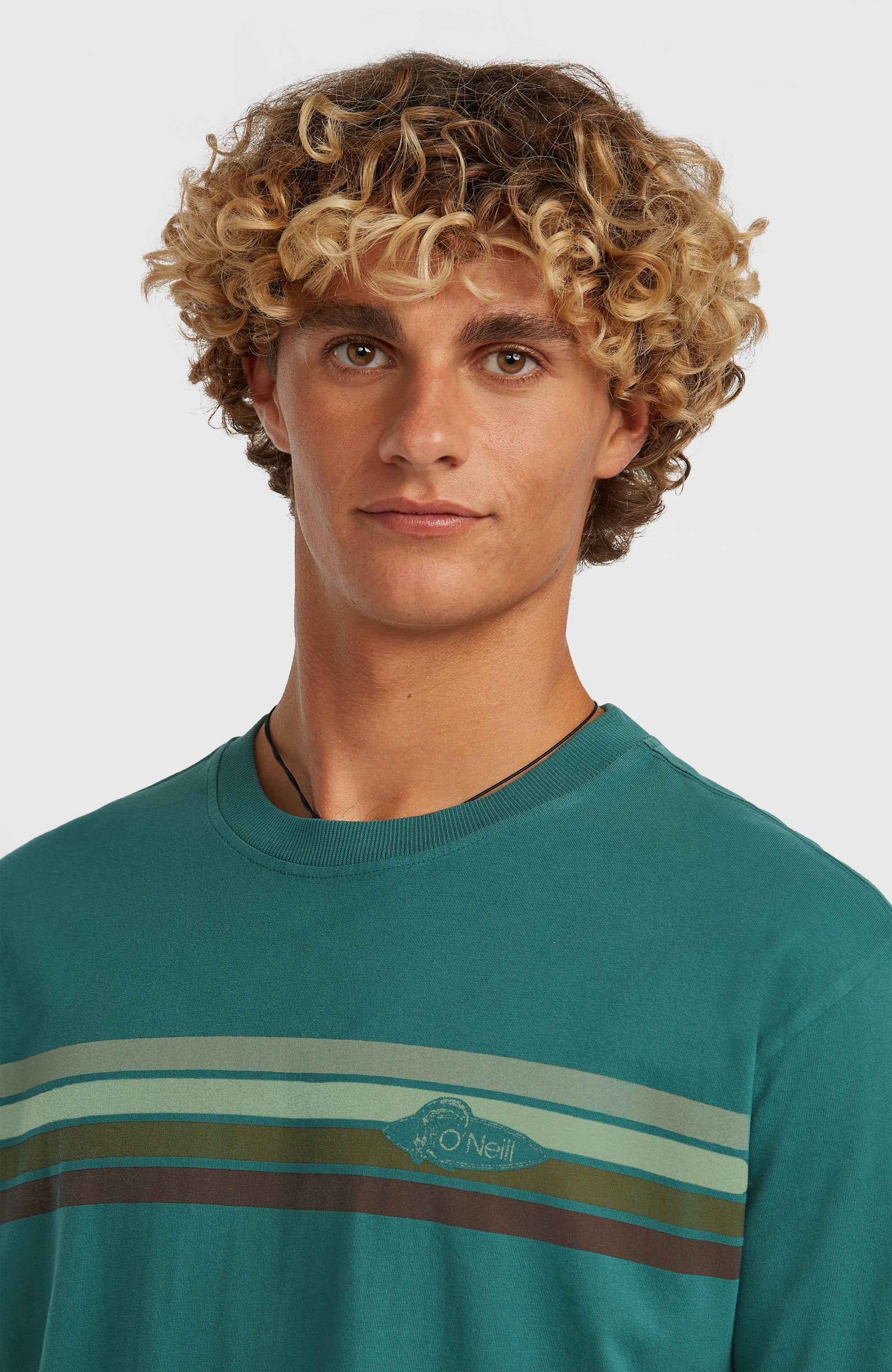 O'Riginals Front-Stripe T-Shirt Men Botanical Heat