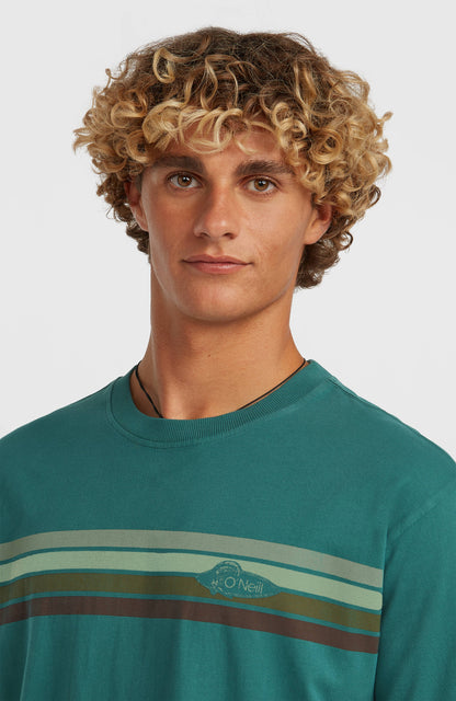 O'Riginals Front-Stripe T-Shirt Men Botanical Heat