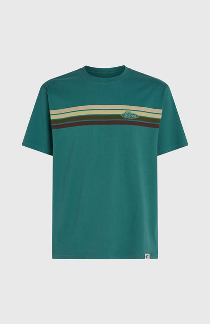 O'Riginals Front-Stripe T-Shirt Men Botanical Heat