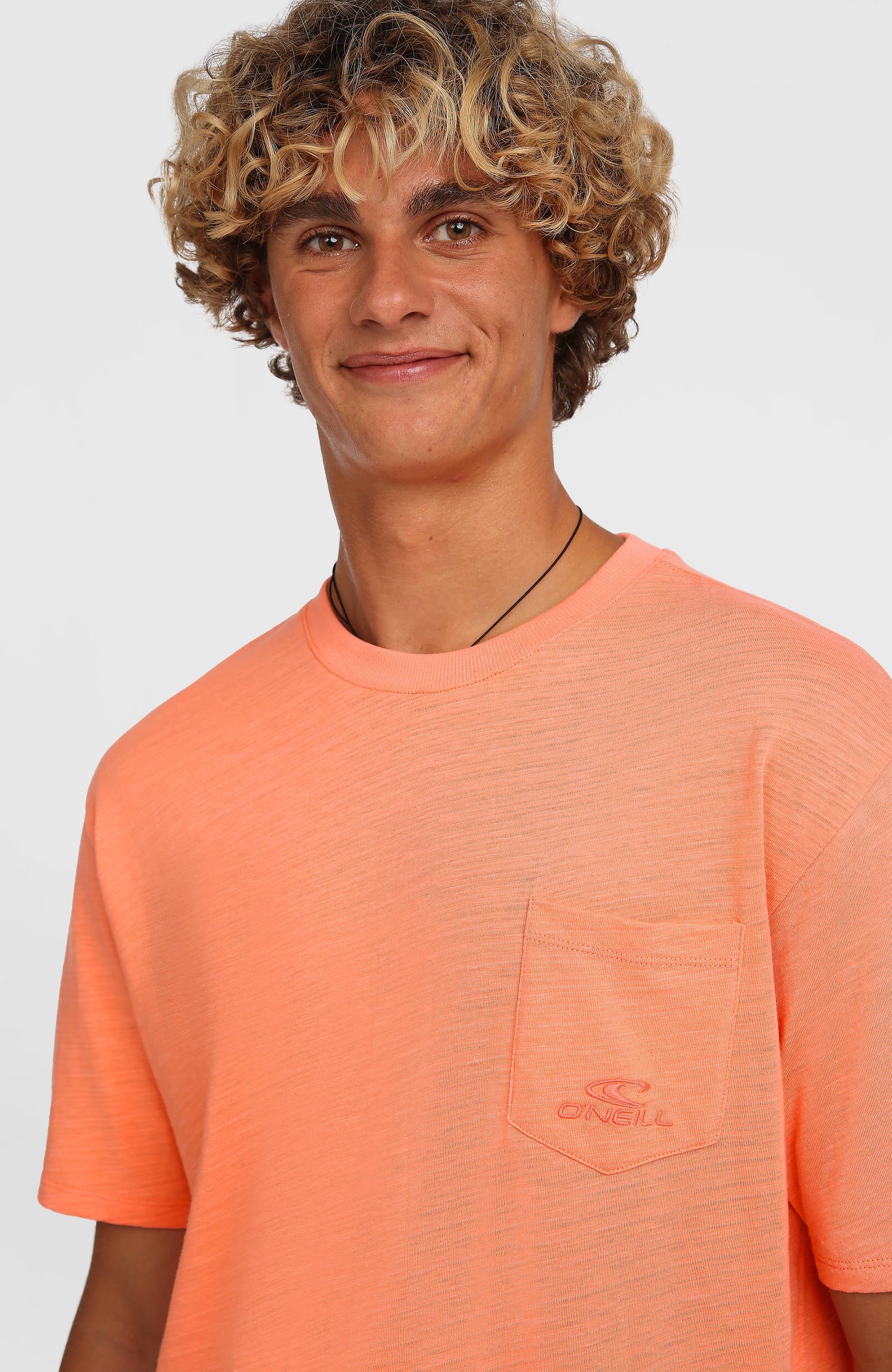 O'Neill Slub Chest Pocket T-Shirt Men Funky Peach