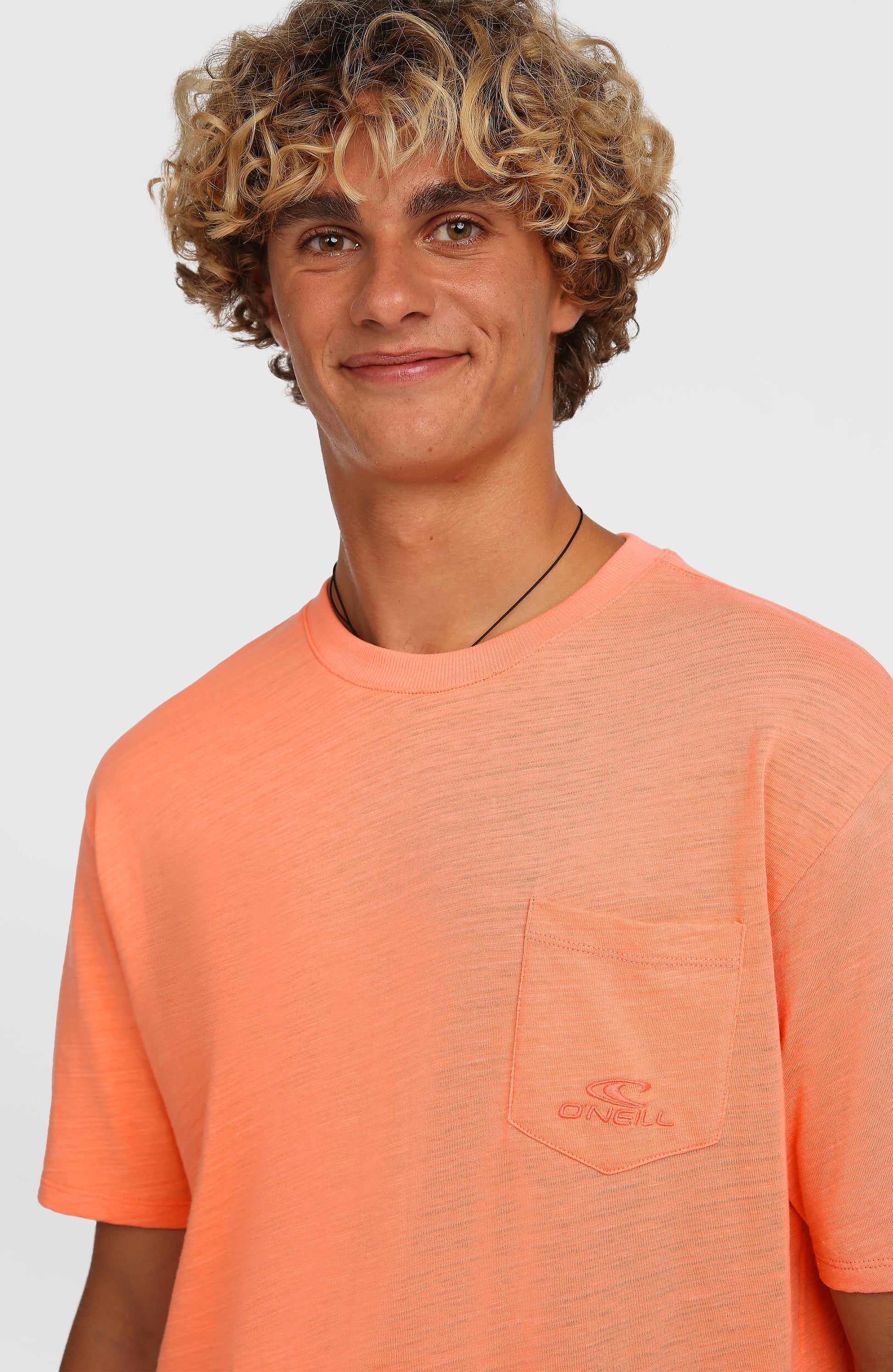O'Neill Slub Chest Pocket T-Shirt Men Funky Peach