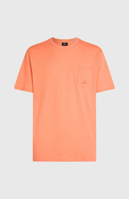 O'Neill Slub Chest Pocket T-Shirt Men Funky Peach