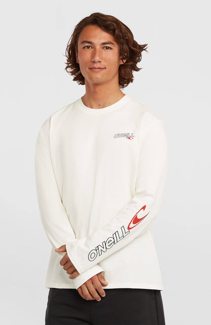 Essentials 90s Logo Long-Sleeve T-Shirt Men Snow White