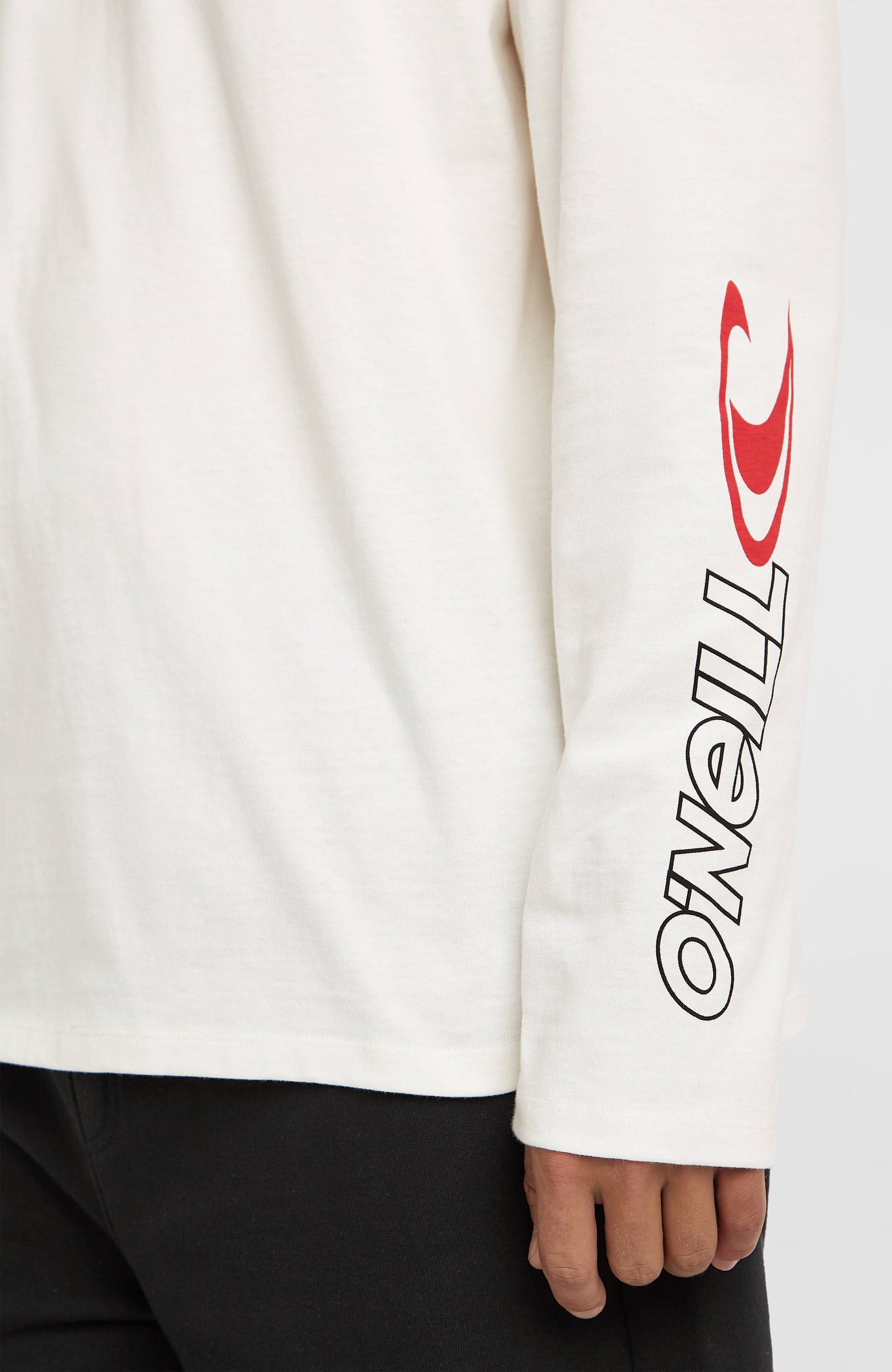 Essentials 90s Logo Long-Sleeve T-Shirt Men Snow White