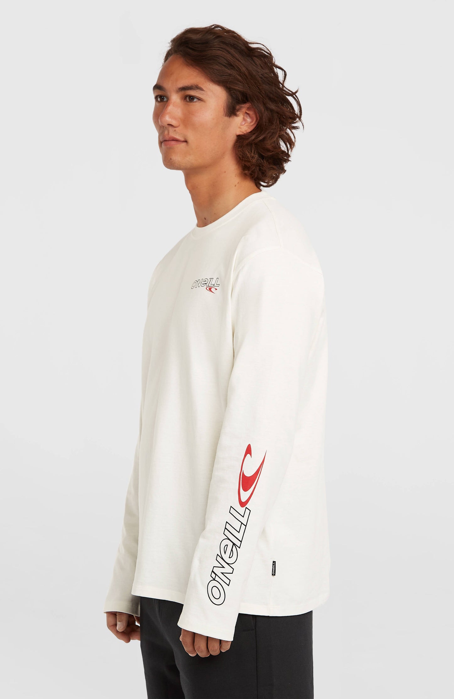 Essentials 90s Logo Long-Sleeve T-Shirt Men Snow White