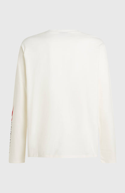 Essentials 90s Logo Long-Sleeve T-Shirt Men Snow White