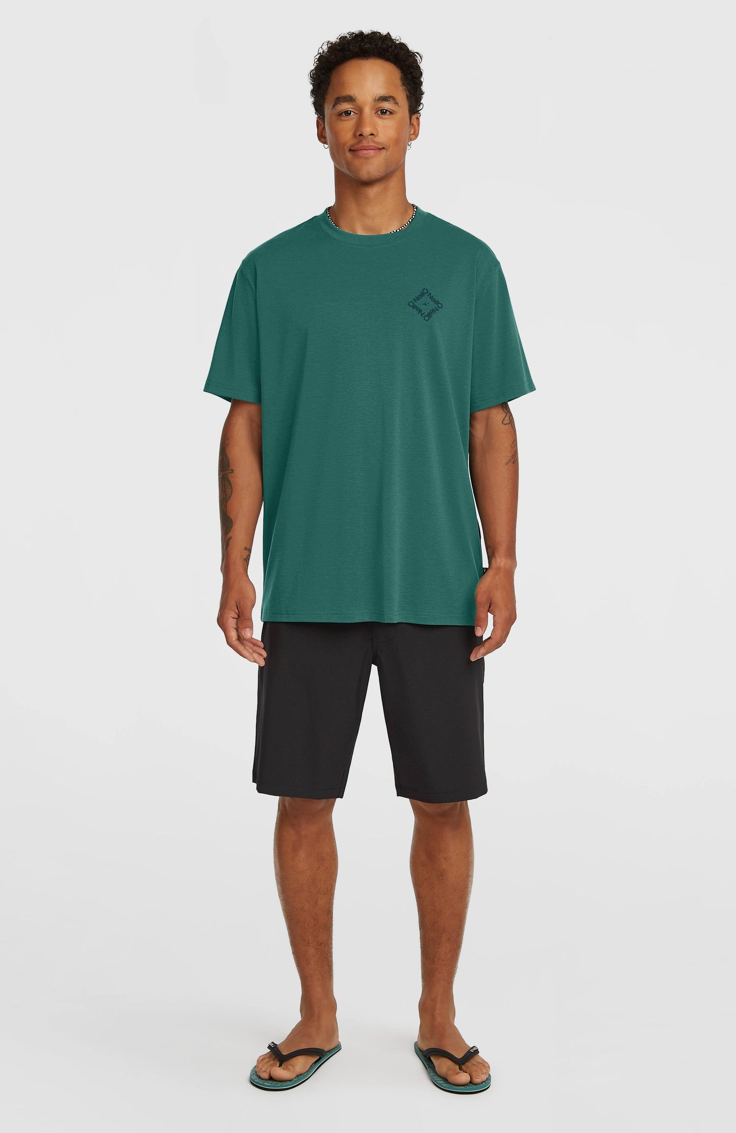 O'Neill Hybrid Polygiene Back-Print T-Shirt Men Botanical Heat