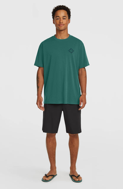 O'Neill Hybrid Polygiene Back-Print T-Shirt Men Botanical Heat