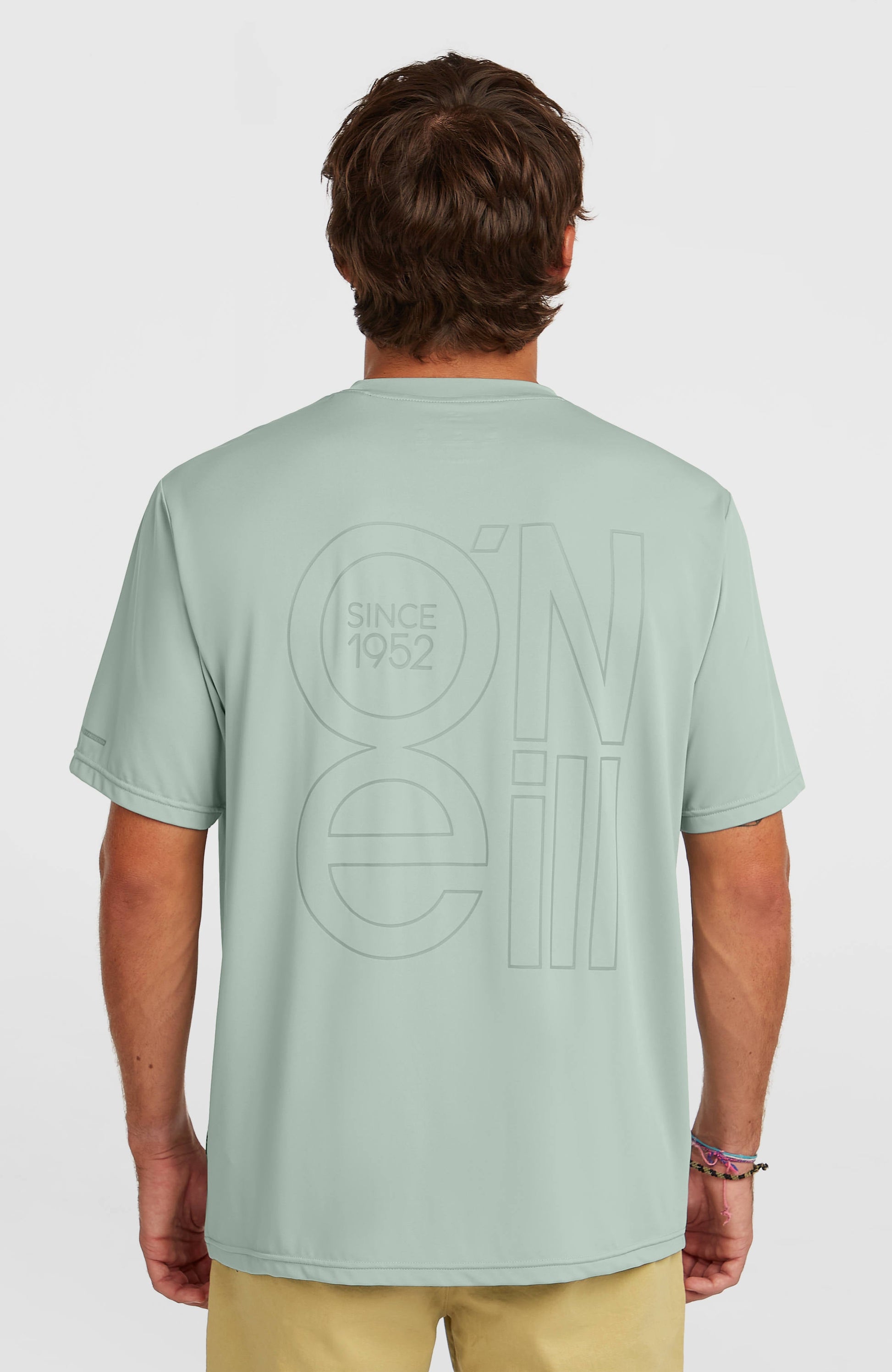O'Neill Hybrid UPF 50+ Polygiene Back-Print T-Shirt Men Marble Arch