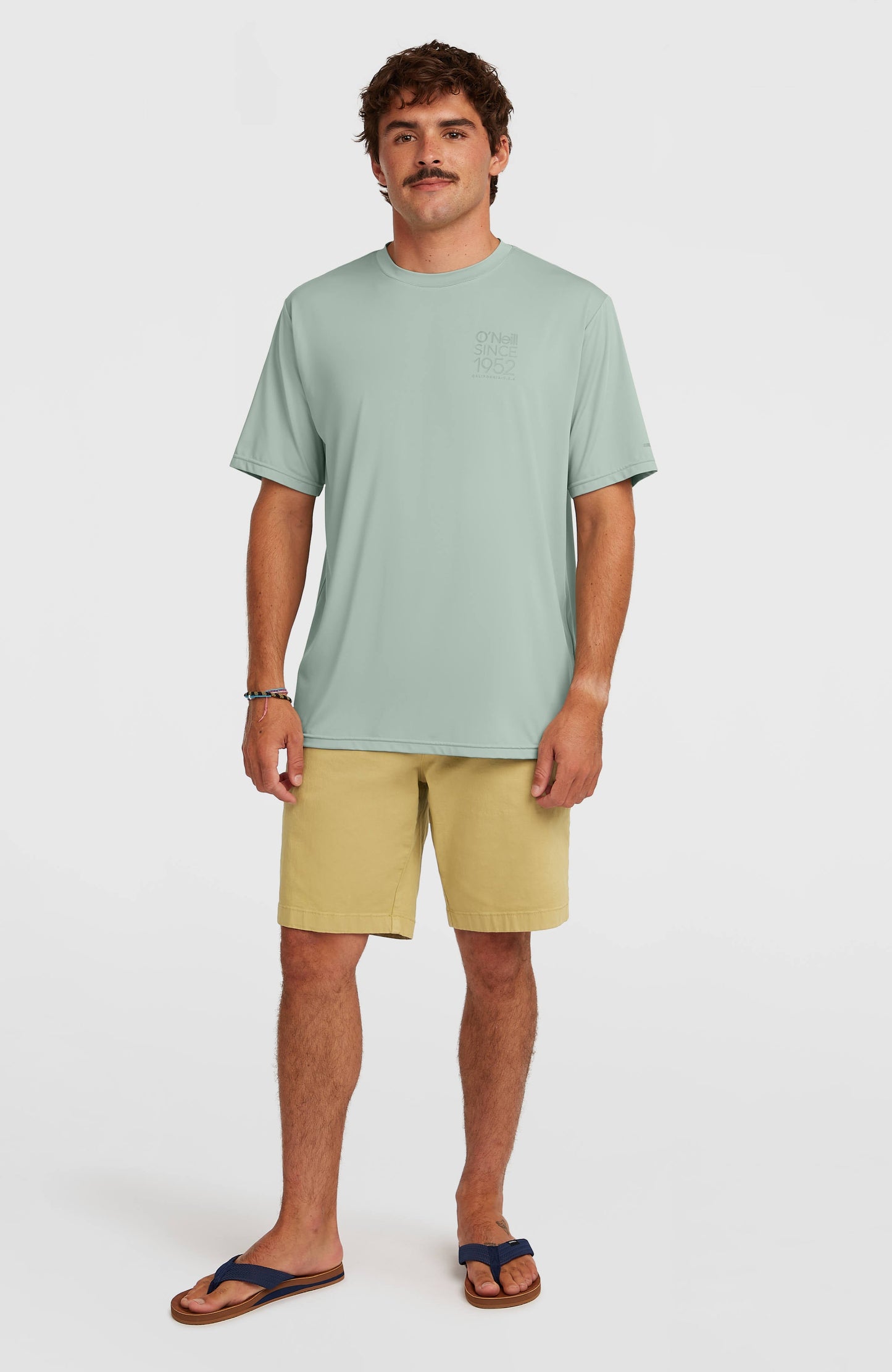 O'Neill Hybrid UPF 50+ Polygiene Back-Print T-Shirt Men Marble Arch