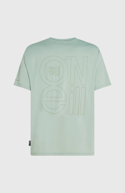 O'Neill Hybrid UPF 50+ Polygiene Back-Print T-Shirt Men Marble Arch