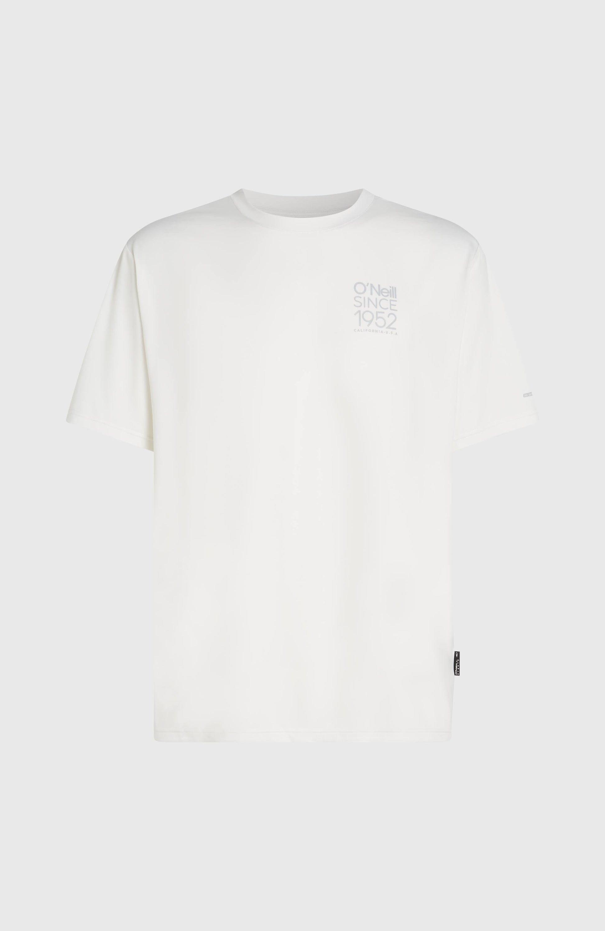 O'Neill Hybrid UPF 50+ Polygiene Back-Print T-Shirt Men Snow White