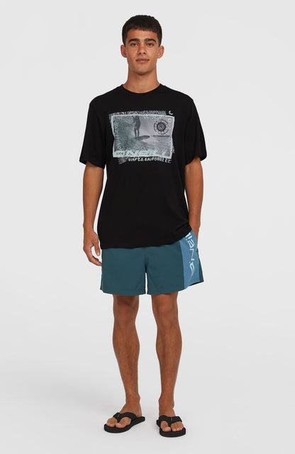 Photo Print T-Shirt Men Black Out