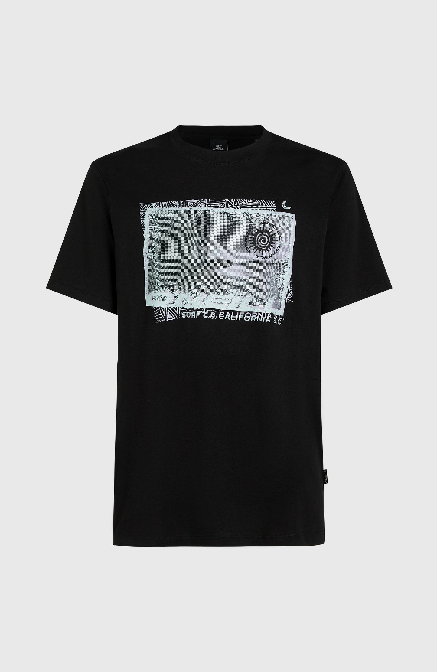 Photo Print T-Shirt Men Black Out
