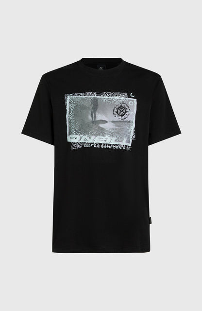 Photo Print T-Shirt Men Black Out