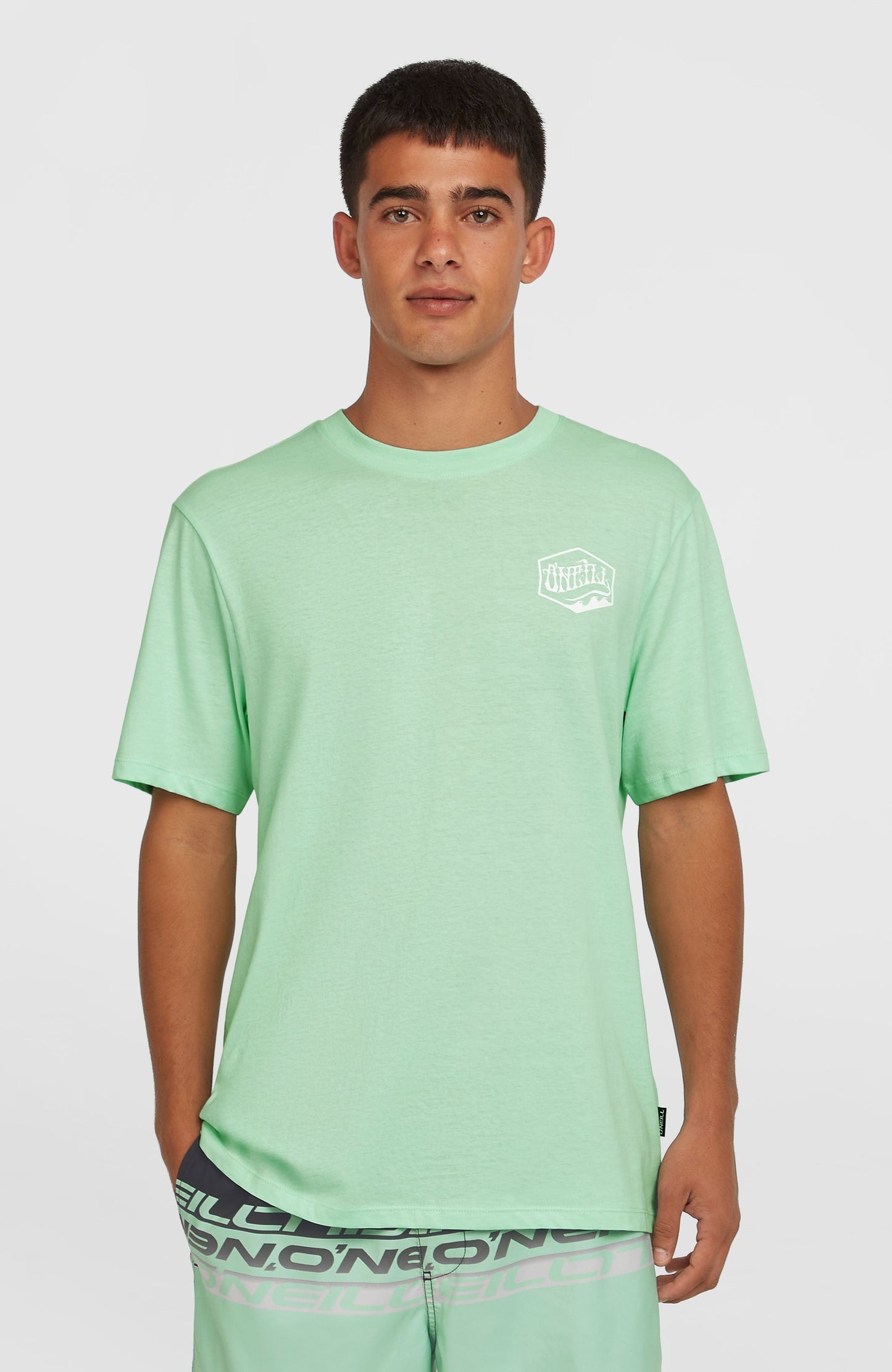 Box Logo T-Shirt Men Mildrew Mint