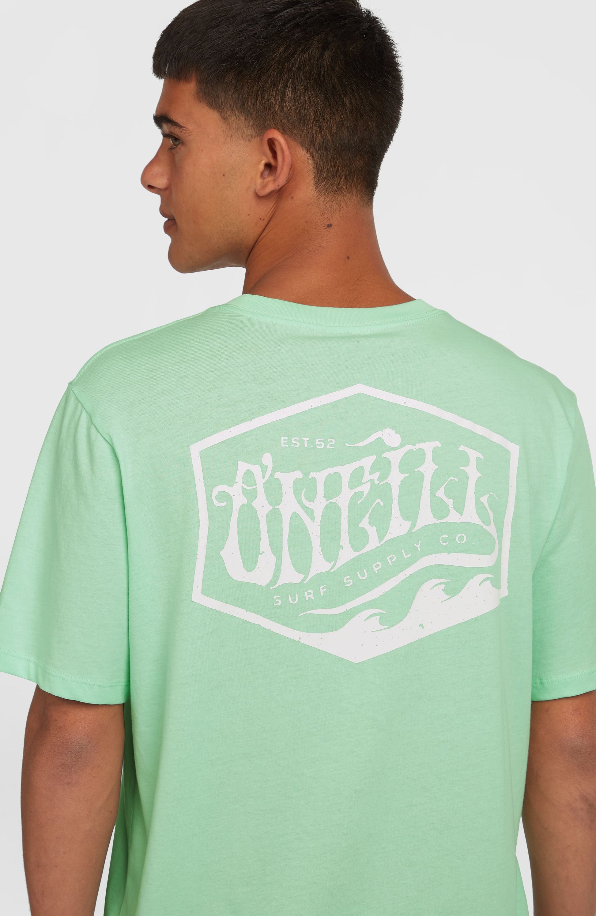Box Logo T-Shirt Men Mildrew Mint