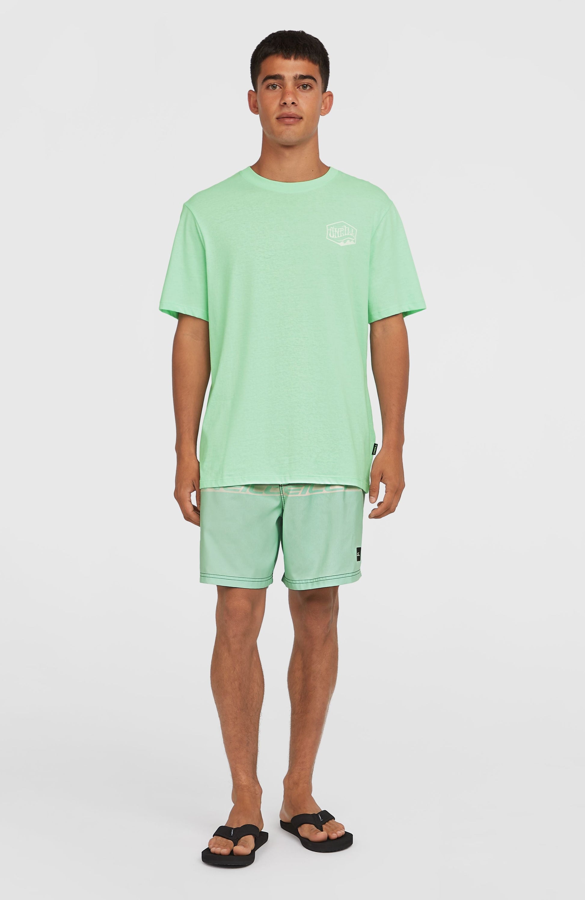 Box Logo T-Shirt Men Mildrew Mint