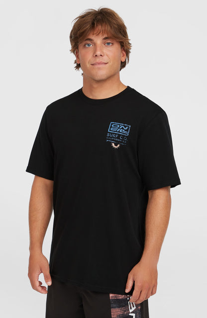 Retro Graphic T-Shirt Men Black Out