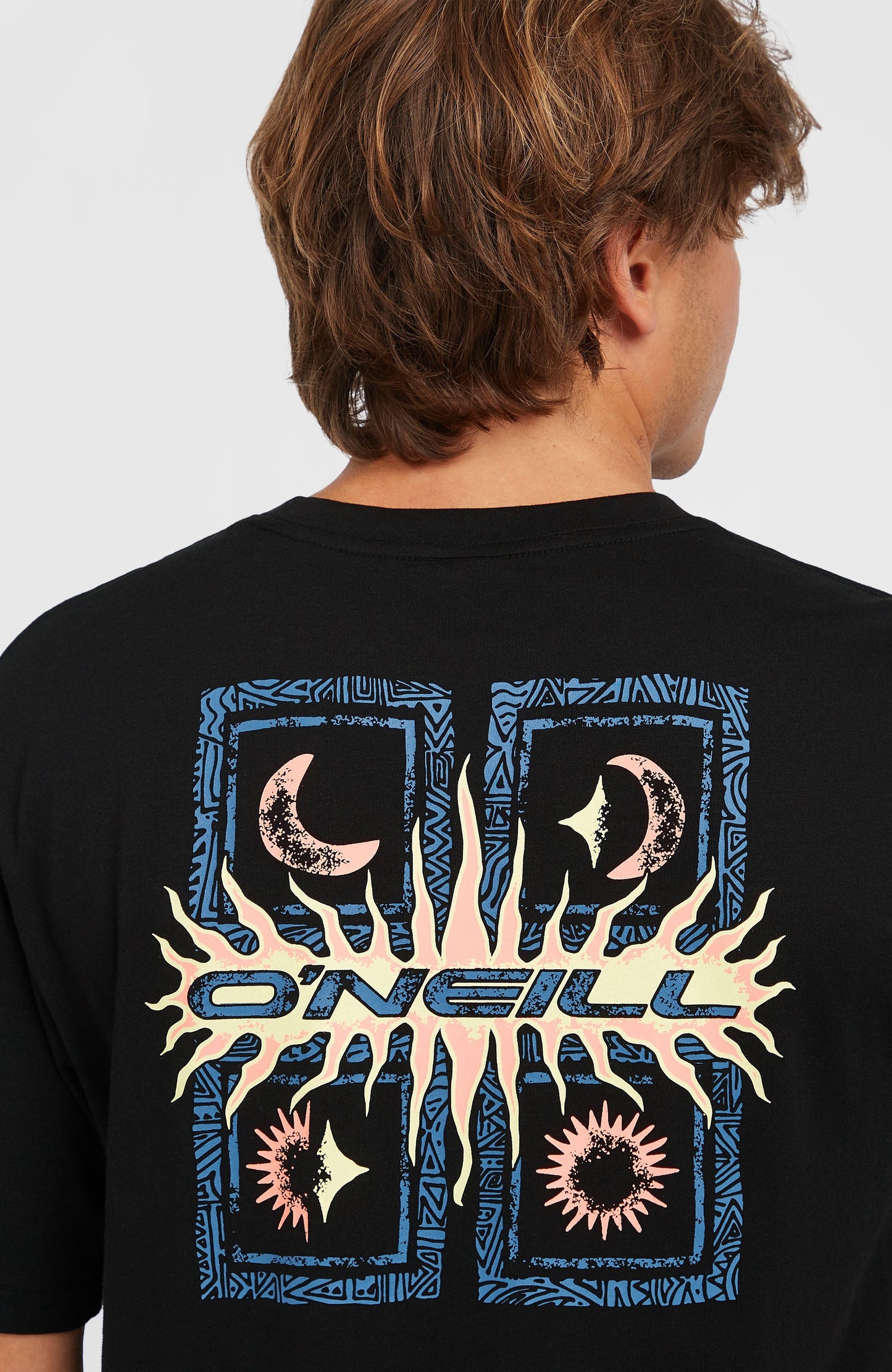 Retro Graphic T-Shirt Men Black Out