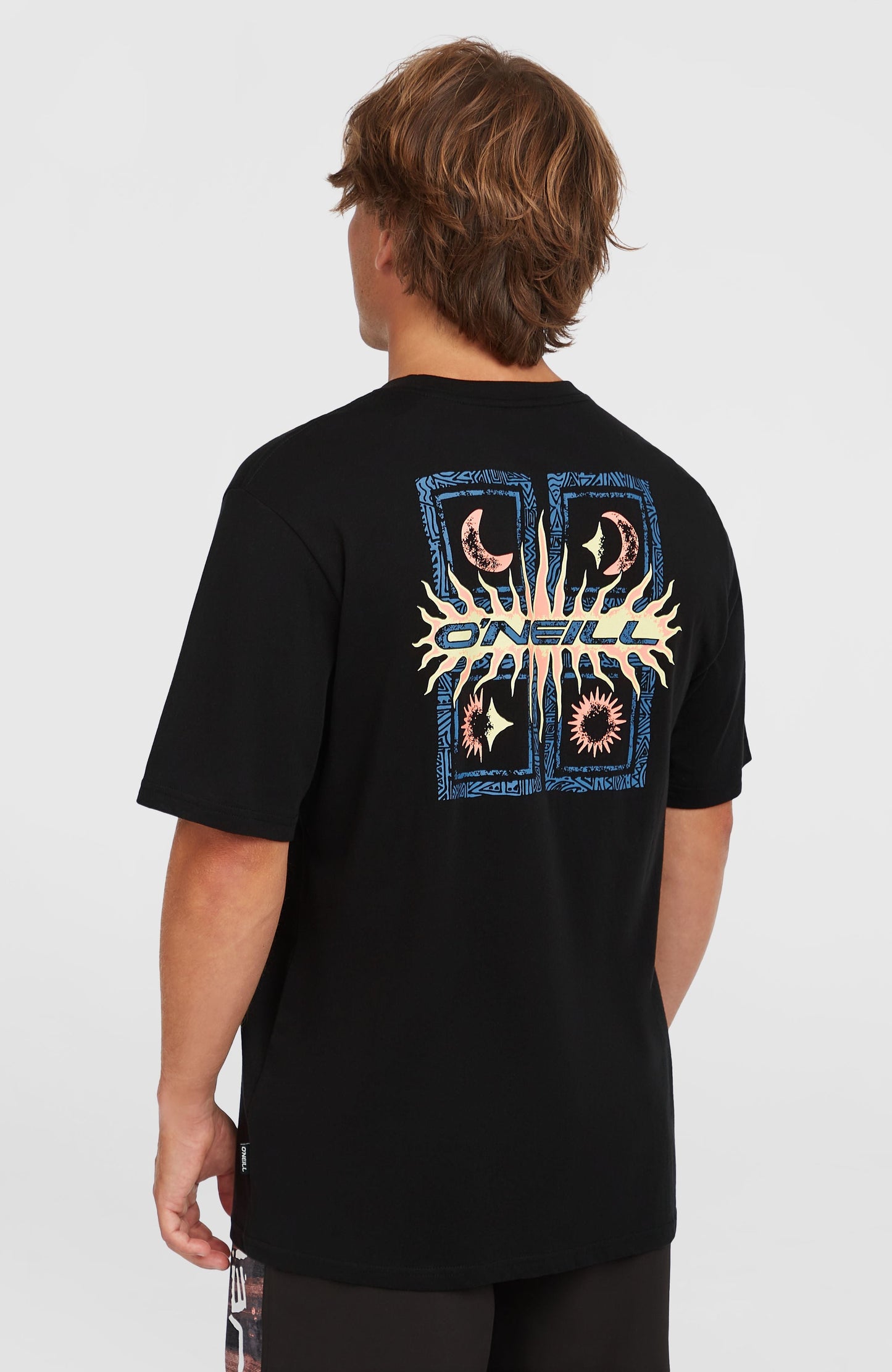 Retro Graphic T-Shirt Men Black Out