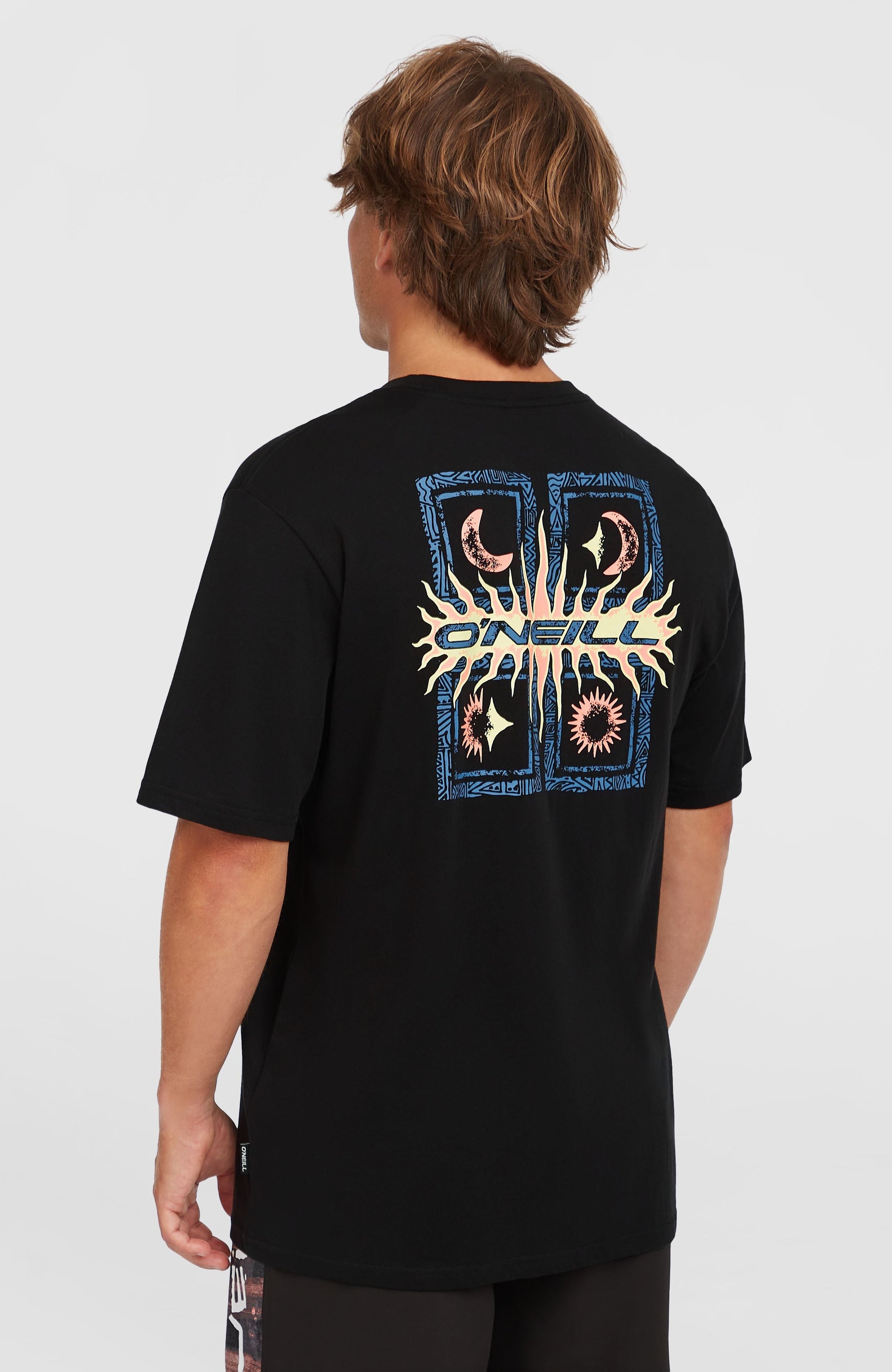 Retro Graphic T-Shirt Men Black Out