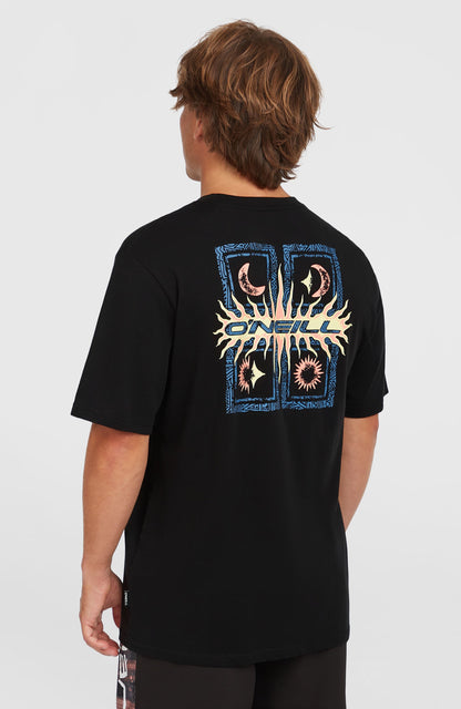 Retro Graphic T-Shirt Men Black Out