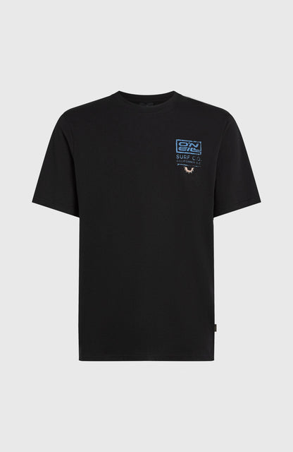 Retro Graphic T-Shirt Men Black Out