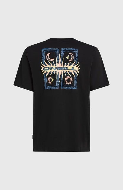 Retro Graphic T-Shirt Men Black Out