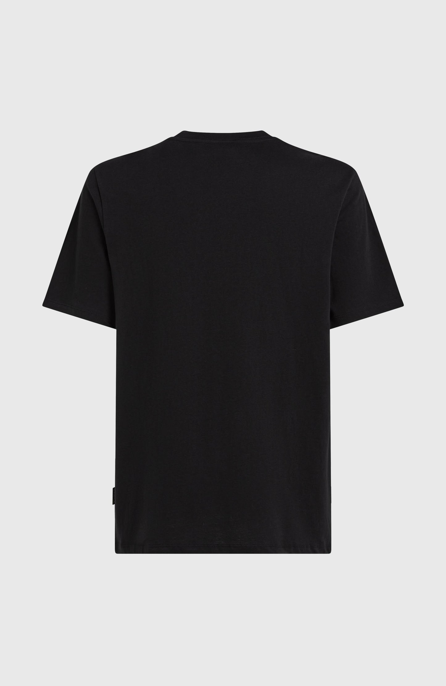 Front Print T-Shirt Men Black Out