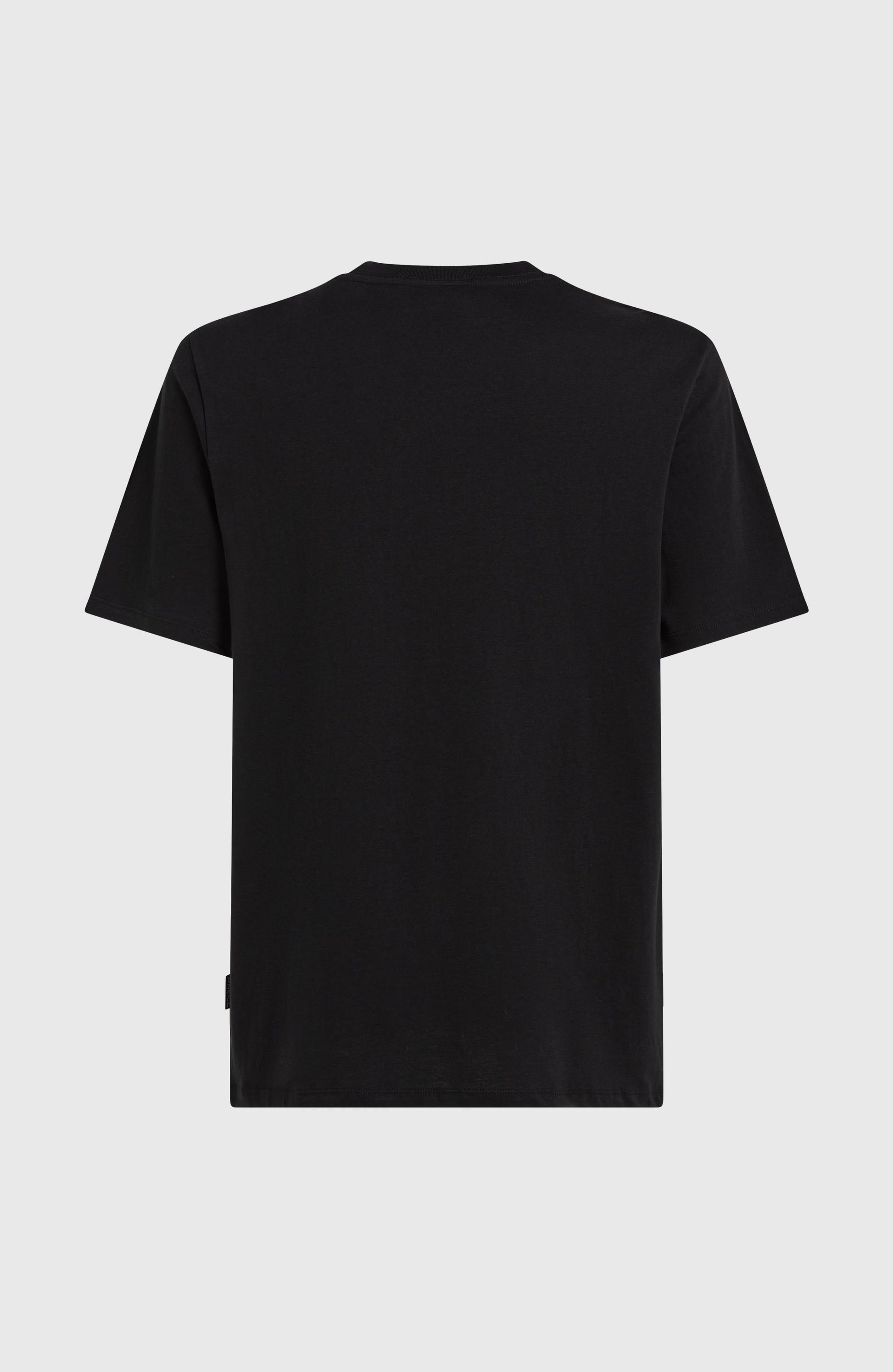 Front Print T-Shirt Men Black Out