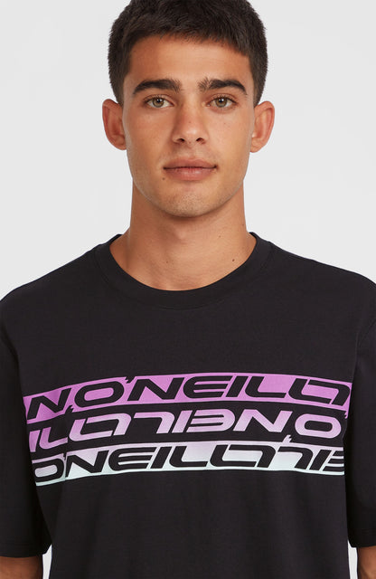 Stripe T-Shirt Men Black Out