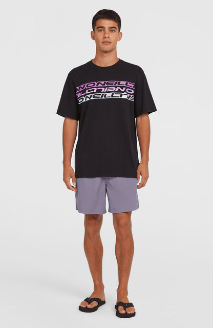 Stripe T-Shirt Men Black Out