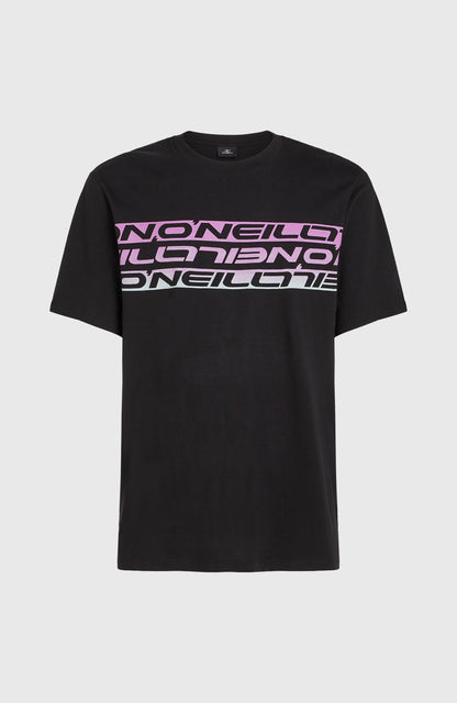Stripe T-Shirt Men Black Out