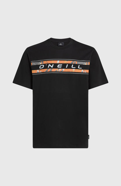 Front Graphic T-Shirt Men Black Out