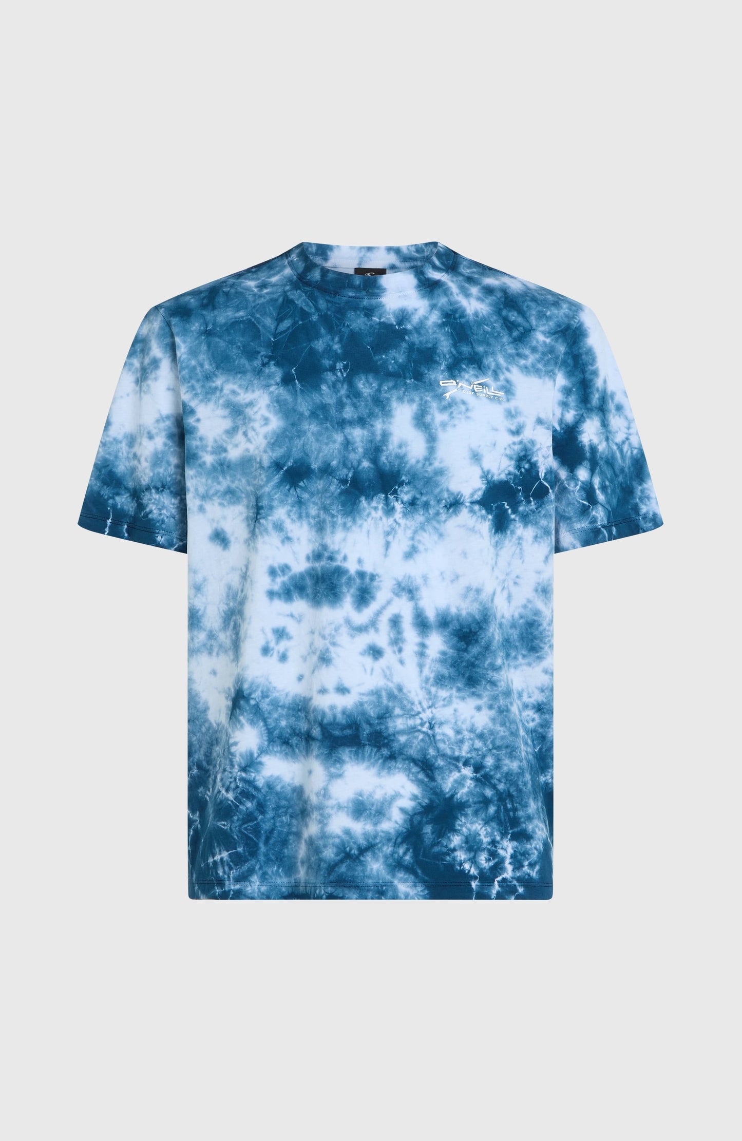 Tie Dye Graphic T-Shirt Men Blue Tie Dye Print