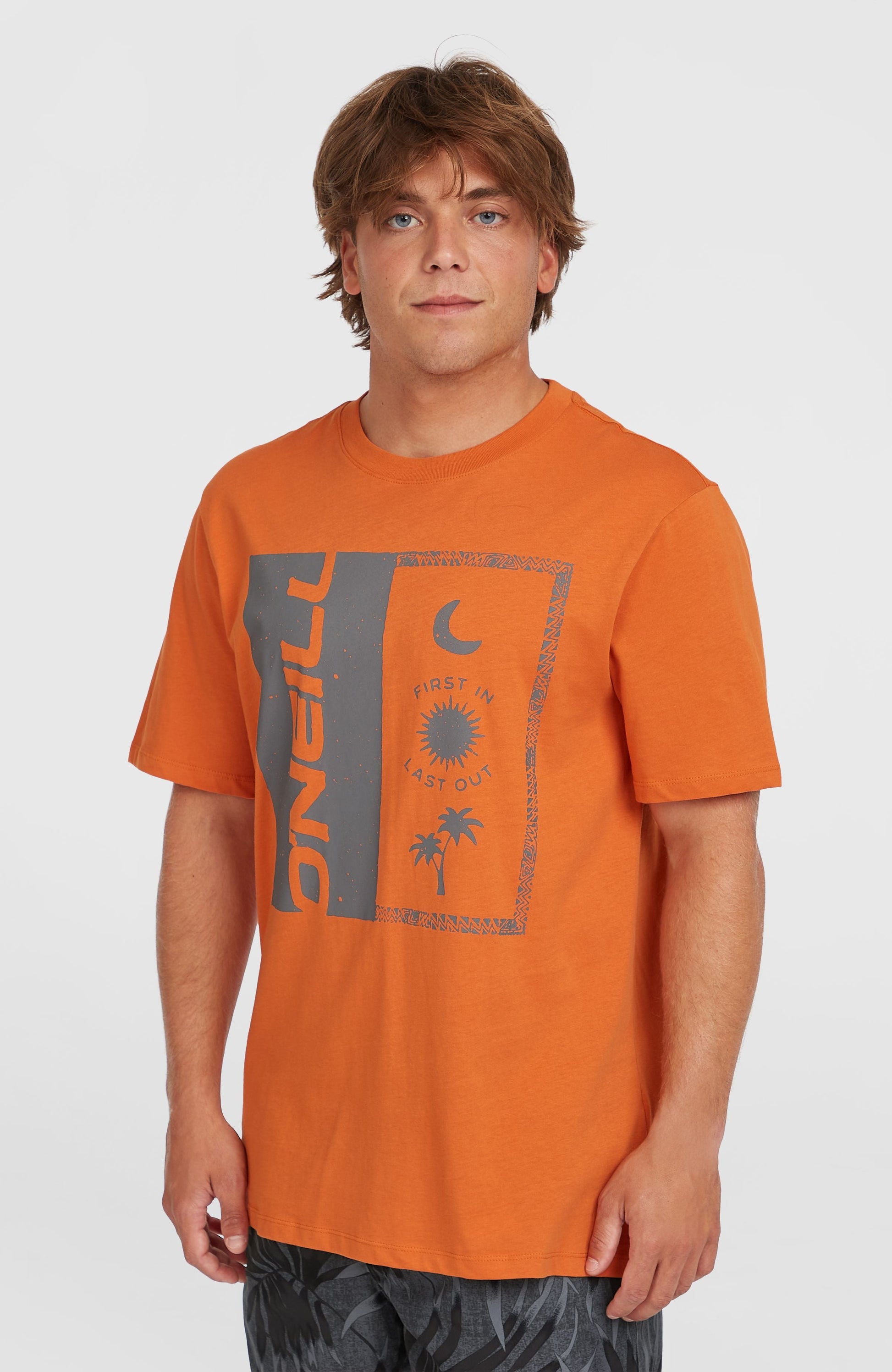 Front Print T-Shirt Men Cinnamon Stick